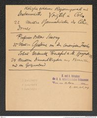 k.k. naturhistorisches Hofmuseum, Intendanzakten 1885-1896 (Hauer), Aktenzahl Z.207/1891, Seite 1